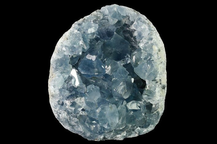 Sky Blue Celestine (Celestite) Geode Section - Madagascar #166506